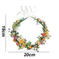thumbnail image 2 of Tocado de corona de flores para boda, novia, niña de las flores, Halo, accesorios para fotos de maternidad, fiesta de festivales de boda, 2 of 6