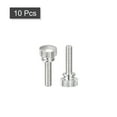thumbnail image 3 of Knurled Thumb Screws, M4x16mm Flat Brass Bolts Grip Knobs, Nickel Plated 10Pack, 3 of 5