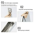 thumbnail image 3 of Stainless Steel Multi-Functional Nail Art Cutter - U-Shaped Clipper for French Smile Lines, False Nail Tips Trimming - Available in Silver, Colorful, and Rose Gold Options - Home DIY Manicure, 3 of 6