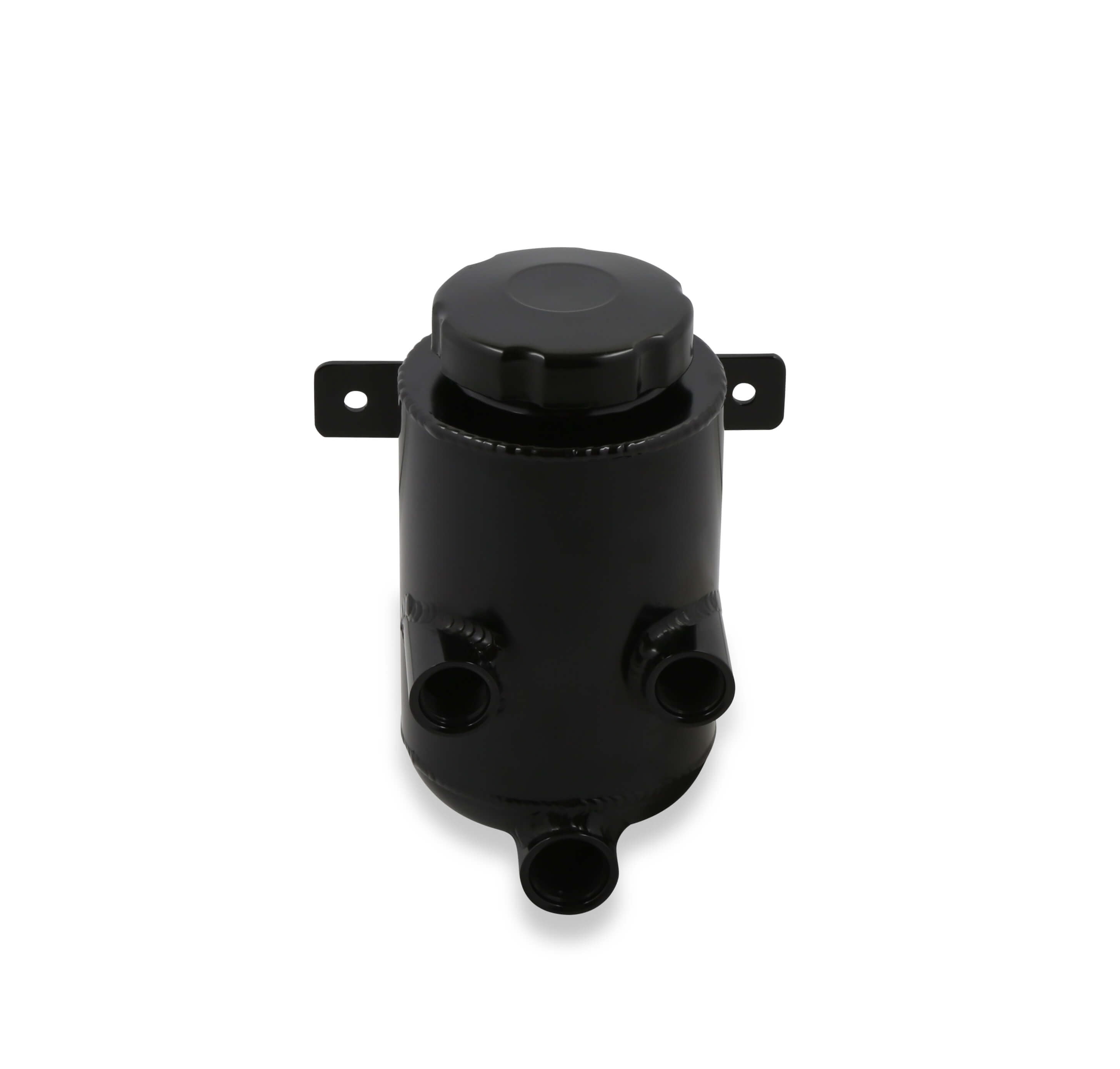 Holley 198-212 Power Steering Remote Reservoir Black Aluminum