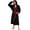 Burgundy/Black, variant on U2SKIIN Mens Hooded Robe, Big and Tall Full Length Plush Robe for Men Long Fleece Bathrobe(Navy/Grey, 2XL/3XL)