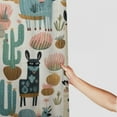 BCIIG Llamas Cactus Cave Painting Bathroom Shower Curtain Set with