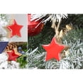 thumbnail image 2 of AuldHome Design Farmhouse Star Ornaments (12-Pack, Red); Wood w/ Red Enamel 2-Inch Star Christmas Decorations, Retro Vintage Enamelware Style, 2 of 9
