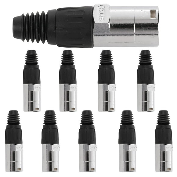 ANMBEST 10 Pcs Connecteur Rond IP65 Étanche à la Poussière, Compatible avec RJ45 Cat5/5e/6 8P8C Femelle Panneau Ethernet Montage Connecteur Étanche Blindé