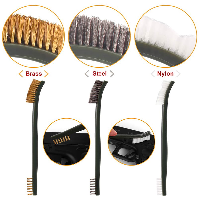 Tactical Gun Cleaning Set Gun Cleaner Brush Double-Ended Brushes Cleaning Kit 