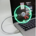 thumbnail image 2 of Mini ventilador USB flexible, ventilador de carga de 1 pieza con LED para cargador de computadora portátil PC, 2 of 5