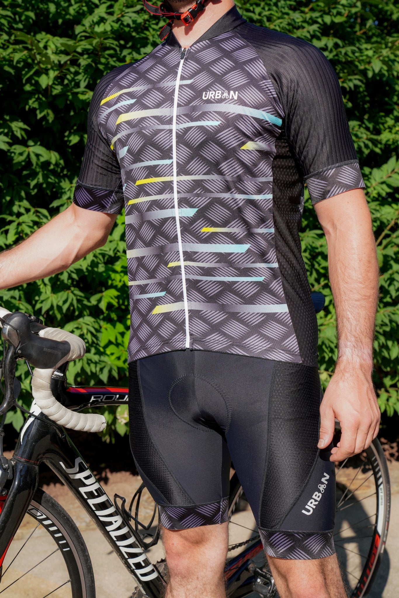 Men/’s Pro Urban Cycling Short Sleeve Jersey Cargo Bib Shorts or Kit Bundle