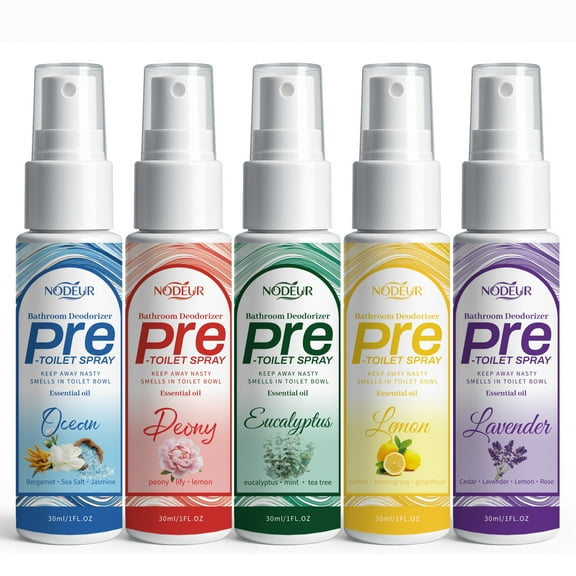 Toilet Spray for Poop Travel Size, Air Freshener Spray for Bathroom, Each 1 FL.OZ, 5 Pack