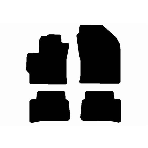 Auto Mats and Accessories 4 Piece Set Custom Carpeted Floor Mats Compatible with 2019-2024 Toyota Corolla Hatchback (Black) Made in the USA