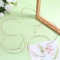 thumbnail image 4 of 6Pcs Double-Layer Hair Bands Light Gold Double Row Metal Headbands Metal Thin Wire Double Headband for Women Wedding Hair DIY Crafts Accessories, 4 of 6