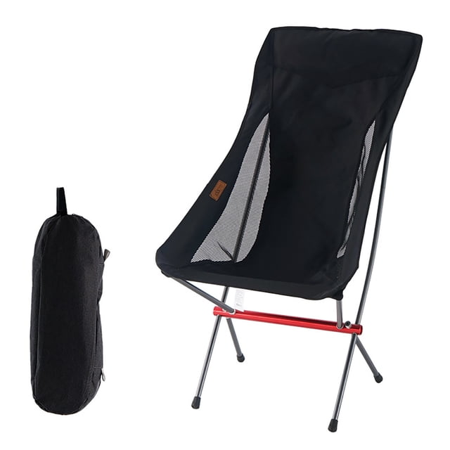Silla con respaldo plegable para exteriores Silla de playa portátil para acampar y pescar para viajes Picnic Senderismo Mochilero Noticed LF000041-01B