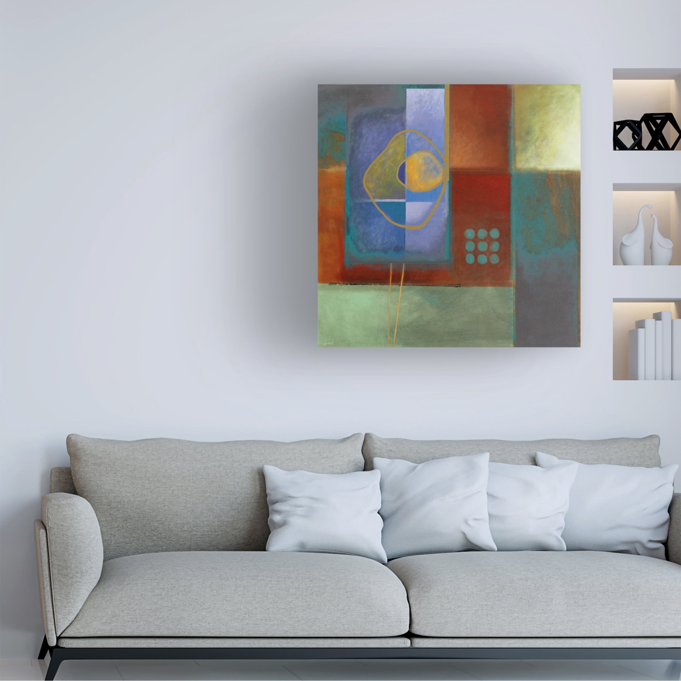 Canvas Wall Art - Pablo Esteban 'The Assessment' Wall Art for Living Room, Bedroom, or Office Décor by Trademark Fine Art - 18 x 18 Inches