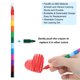 thumbnail image 4 of Crayones Apilables Uxcell, Paquete de 8 Crayones Cuadrados Apilables de 12 Colores, 4 of 6