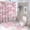 style-1063, variant on Pink Clouds Shower Curtain 4 Piece Set Shower Curtain And Rugs Shower Curtain Set Girls Cloud Sky Pink Waterproof Shower Curtain for Bathroom Decor
