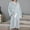 Blue, variant on Dyfzdhu Robes for Women Fleece Bathrobe Plush Short Robe Long Sleeve Attached Belt Soft Sleepwear Ladies Loungewear