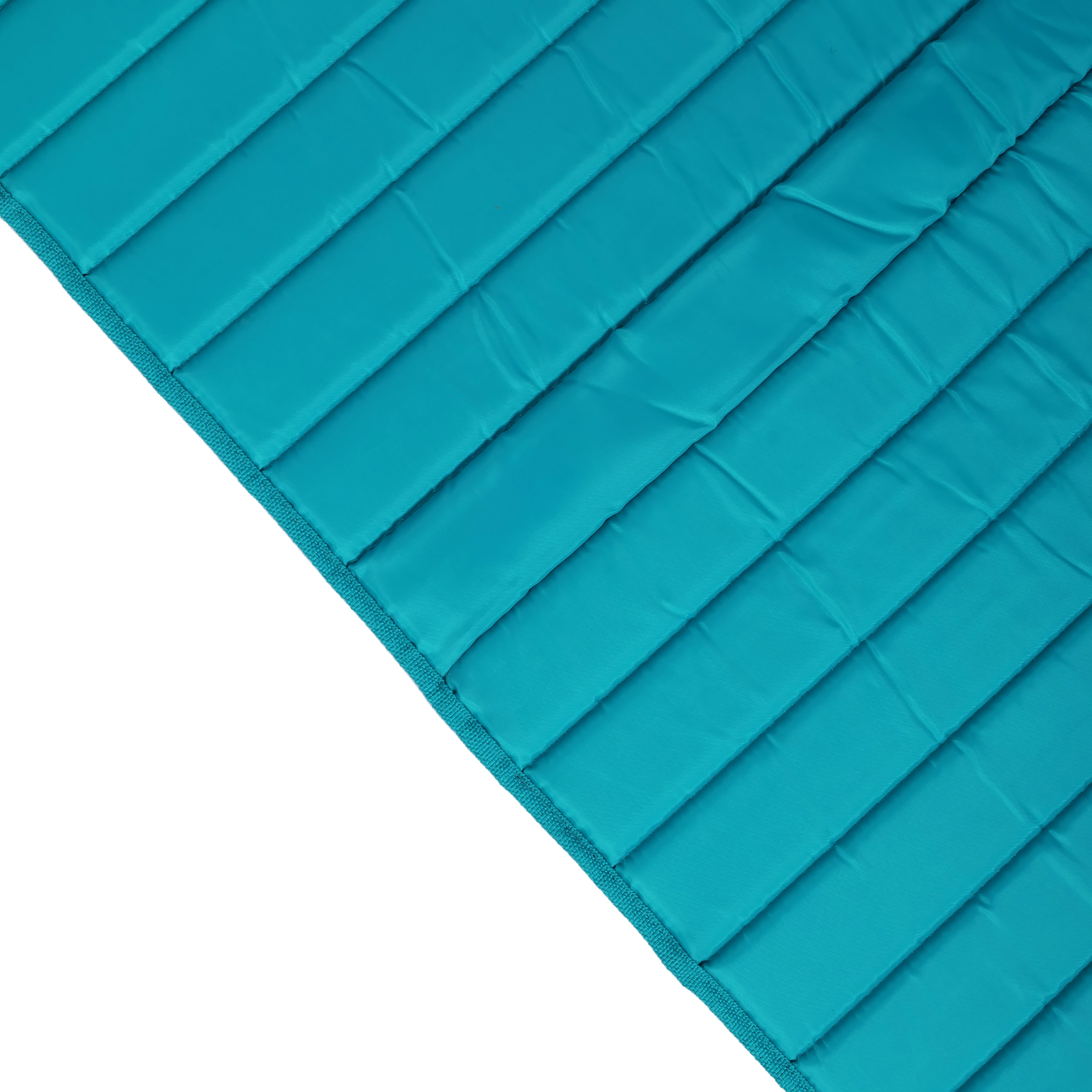 Mainstays Roll Up Offset Stripe Beach Mat (Beach Mat), Made of 80% Polyester and 20% PU Foam.