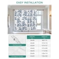 thumbnail image 6 of Blue Fruit Tie Up Curtains for Windows 63 Inch Length Balloon Curtains Kitchen Adjustable Balloon Window Shade Vintage Plant Nature Botanical Flower Floral Tie Up Bathroom Curtain Window 46"x63", 6 of 6
