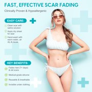 Medical-Grade Silicone Silicone Scar Sheets,Reusable & Breathable Silicone Scar Tape 1.6x 60,Visible Scar Reduction after 2-6 Months