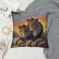 thumbnail image 2 of Orinice Lions Sunset Brothers Hildebrandt Graphic Decorative Cushion Throw Pillow Cover for Home Couch Living Room Bed Sofa Zipper Closure Pillowcase 1PC 12x12in, 2 of 5