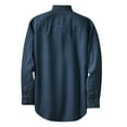 thumbnail image 6 of Mafoose Long Sleeve Button Down Collared Pockets Stretchy Button-Up Shirt (Men's) 1 Pack Ink Blue 4XL, 6 of 7