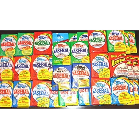 300 Old Vintage Topps Baseball Cards in Sealed Pack Lot Gift Package