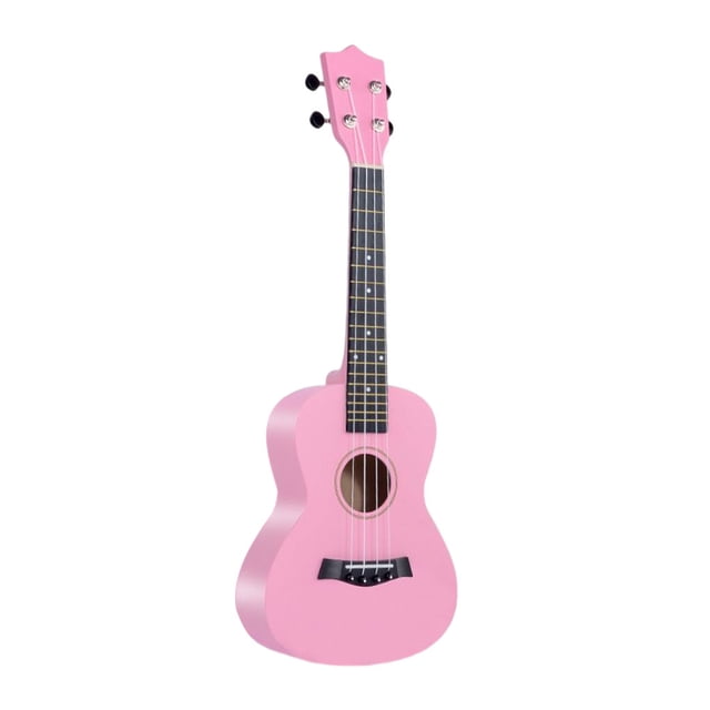 Ruiboury Mini Portable 4-string Ukulele String Musical Instrument Ukuleles Acoustic Professional Gifts Guitar for Concert 23inch Pink