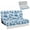 Classic Blue Palm Island, variant on Xixirimido 2-Piece RV Sofa Bed Cover Stretch RV Couch Covers for Jackknife Sofa Bed Washable Anti-Slip Camper Couch Covers Wrinkle Resistant, Moth Wildflower Mushroom