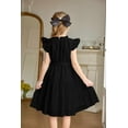thumbnail image 3 of Arshiner Girls Formal Dress Summer Special Occasions Church Ruffle Sleeve DressesBlack Size 10-12, 3 of 7
