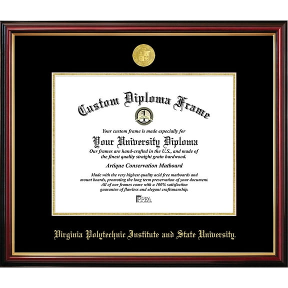 Virginia Tech Petite Diploma Frame