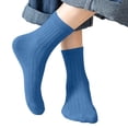 thumbnail image 5 of Fancifize Girls Boys Cotton Socks Kids Soft Strentch Bereathable Baisc Solid Color Ribbed Mid Socks 1-12 Years, 5 of 6