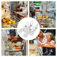 thumbnail image 3 of LOLIPPYY 4pcs Portable Shopping Cart Token Stainless Steel Silver Keyring For Grocery Cart, 3 of 8