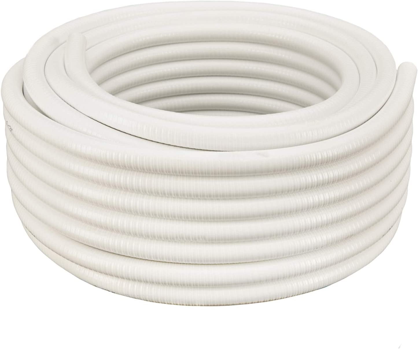 White Schedule 40 Flexible PVC Pipe, Hose, Tubing for Pools, Spas and Water Gardens (3/4" Dia x 10 ft)