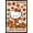 Black Framed Version, variant on Hello Kitty: 2025 Harvest - Autumn Leaves and Plaid Bow Wall Poster, 22.375" x 34" Framed