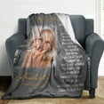 thumbnail image 4 of Custom Memorial Blanket for Loss of Loved One - A Letter from Heanven Sympathy Blanket Loss of Dad Mom Husband Wife Friend in Loving Memory Blanket Personalized A Blankets, 4 of 5
