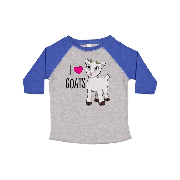 Inktastic I Love Goats Cute Goat Boys or Girls Toddler T-Shirt