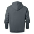 thumbnail image 6 of ZHOUCHANKIDS Men's Zip Up Hoodie Long Sleeve Comfortable Athletic Casual Streetwear Pullover with Front Pockets for Outdoor Winter Wear Dark Gray XL, 6 of 6