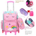 thumbnail image 1 of Mochila Escolar Unicornio Carro Estudiantes Escuela Primaria Hombres Mujeres Grado 1-6 Ligero Reducción De Carga Protección Impermeable, 1 of 4