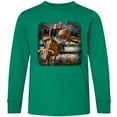 thumbnail image 3 of Inktastic Bull Riding Long Sleeve Youth T-Shirt, 3 of 5