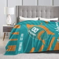 thumbnail image 6 of Custom Miami Blanket Gifts for Men Women Personalized Fans Add Name and Number Throw Blankets, 30" X 40",40" X 50", 50" X 60", 60" X 80", 6 of 6