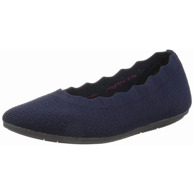 Zapatos planos Skechers Cleo 2.0 Love Spell azul marino para mujer talla 8