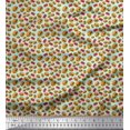 thumbnail image 1 of Soimoi Polyester Crepe Fabric Coke & Burger Food Print Fabric by Yard 42 Inch Wide, 1 of 3