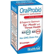 OralProbio 30ct, Once Daily Chewable Tablets, Supports Optimum Ear, Mouth, and Throat Health, Non GMO, Gluten Free, Contains BLIS K12 & M18