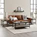 thumbnail image 3 of Walker Edison Furniture Company 3-Piece Rustic Angle Iron Coffee Table Set, Grey Wash, 3 of 15