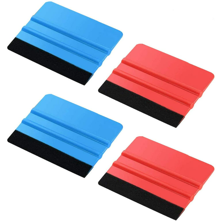 Felt Edge Squeegee Car Wrapping Tool Kits, 4 Inch Felt Squeegee Applicator  Tool for Car Vinyl Wrap, Window Tint, Wallpaper, Decal Sticker Installation  (4) 
