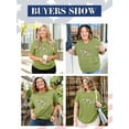 thumbnail image 6 of Anbech Christian Shirts Women Faith T Shirts Plus Size Graphic Shirts Oversized Short Sleeve Loose Tee, 6 of 7