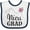 White and Navy, variant on Inktastic Nicu Graduate Baby Girl Girls Baby Bib