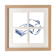 thumbnail image 1 of Patron de dibujos animados de fútbol Unbranded silbato Azul marco de escritorio de pared 4 aperturas, 1 of 4