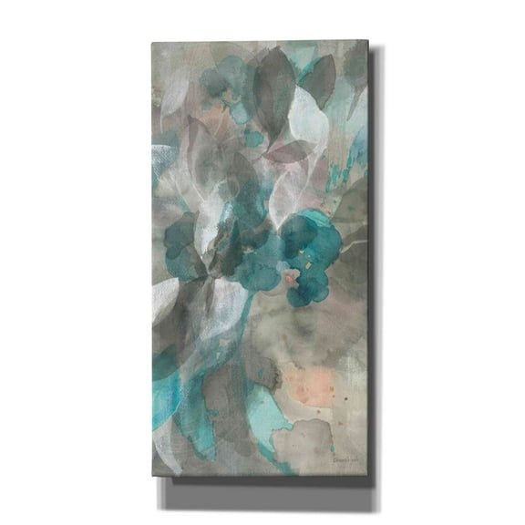 Epic Graffiti 'Abstract Nature III' by Danhui Nai, Canvas Wall Art, 20"x40"
