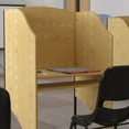 thumbnail image 3 of Emma + Oliver Starter Study Carrel in Oak Finish, 3 of 11