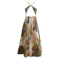 thumbnail image 4 of WILLBEST Vestidos Casuales para Mujer Fiesta 2025 Vestido Largo con Abertura Hasta El Muslo con Estampado Tropical para Mujer Extra Grande, 4 of 4